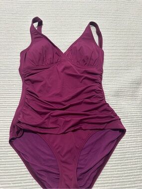 NWOT Tommy Bahama Plum Purple One-Piece Swimsuit